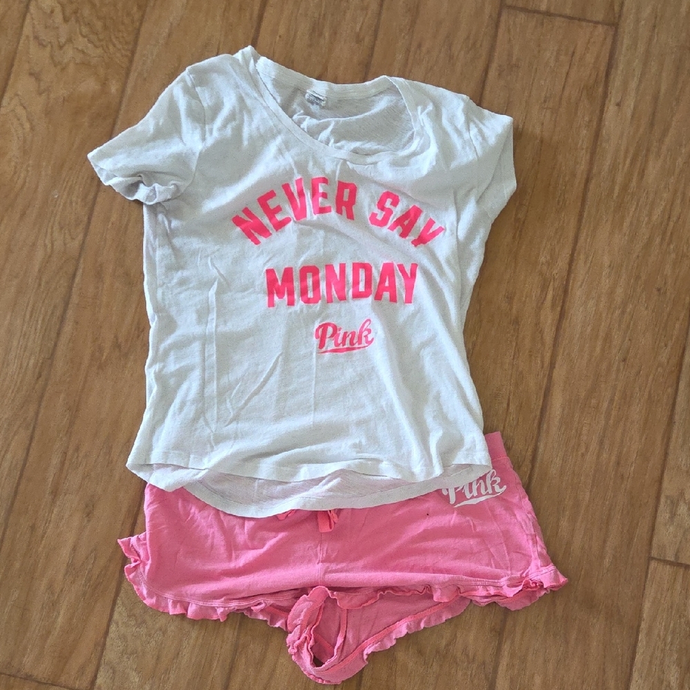 PINK Victoria's Secret Sleepwear Set in Soft Pink